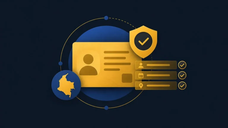 Verificación en Colombia: cédula y datos que piden