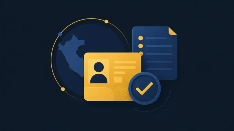 Verificación en Perú: DNI y datos que piden